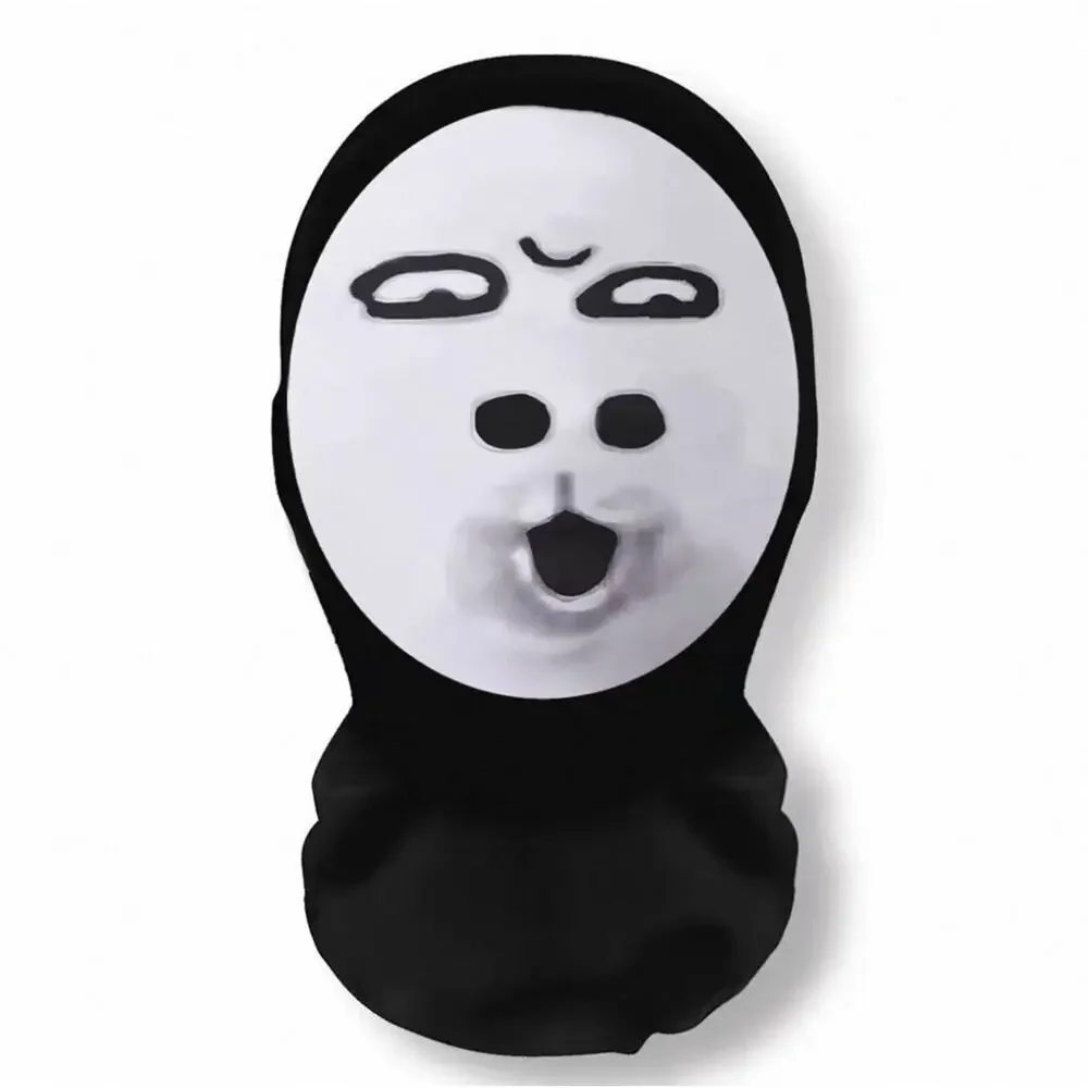 2‑Pack 3D Meme Balaclava Mask, Funny Prank Headwear Halloween Cosplay